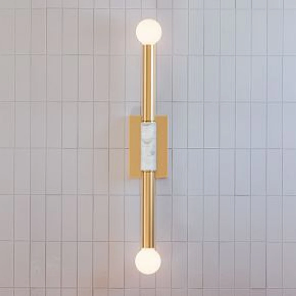 Jack Sconce, 19.25", Aged Brass