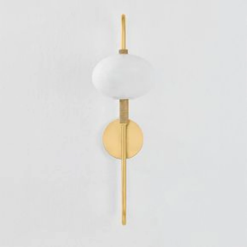 Orabella Sconce, 7", Aged Brass