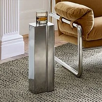 Hendrix 8" Drink Table, Chrome