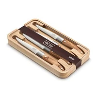 Tarrerias-Bonjean, Laguiole Expression 4 Piece Steak Knife Set , Olive wood handle