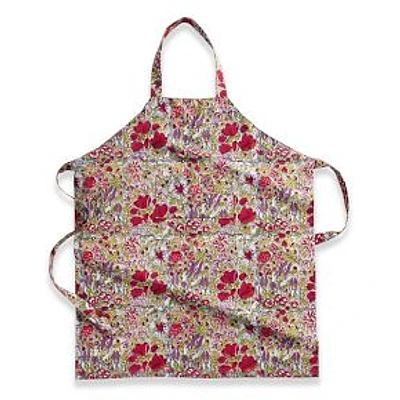 Jardin Apron, Red and Grey