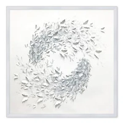 Circling Butterflies, White