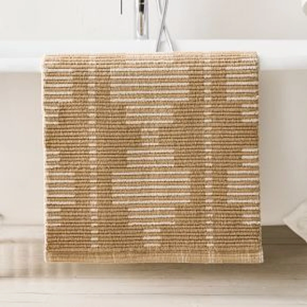 Riad Bath Mat, 34" x 20", Warm Sand