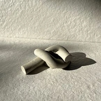 Aaram Lux Concrete Knot Candle Holder