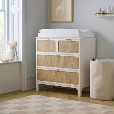 Ida Dresser  Narrow Changing Table, White/Natural