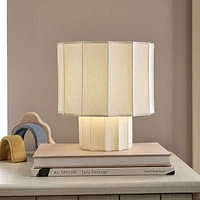 Aurora Table Lamp White Linen