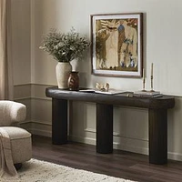 Ochieng 78" Console Table, Sienna Brown Pine