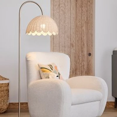 Bubble Rattan Floor Lamp