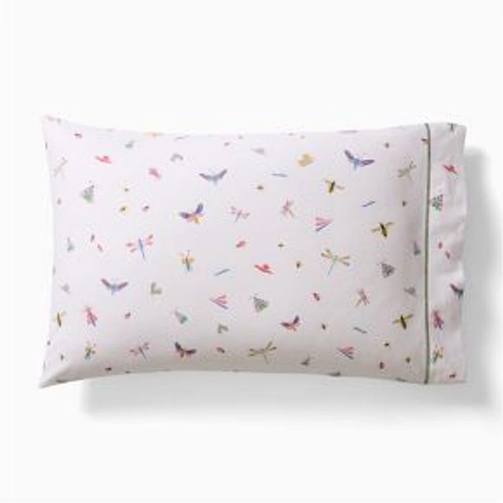 Little Garden Bugs Sheet Set, Pink Blush , Std Pc S/2