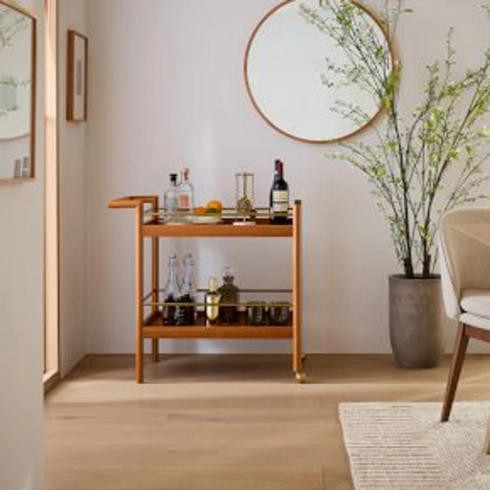 Mid-Century Bar Cart, Acorn