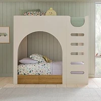 Miso Bunk Bed Twin White And Poplar