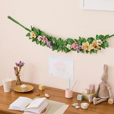 Felt Spring Floral Garland