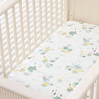 Bayou Lilypad Duckling Crib Sheet, Multi