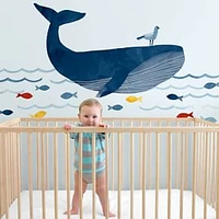 Warrick The Whale Peel & Stick Wallpaper, WE Kids