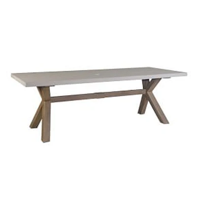 Eucalyptus Wash 74" Outdoor Rectangle Dining Table