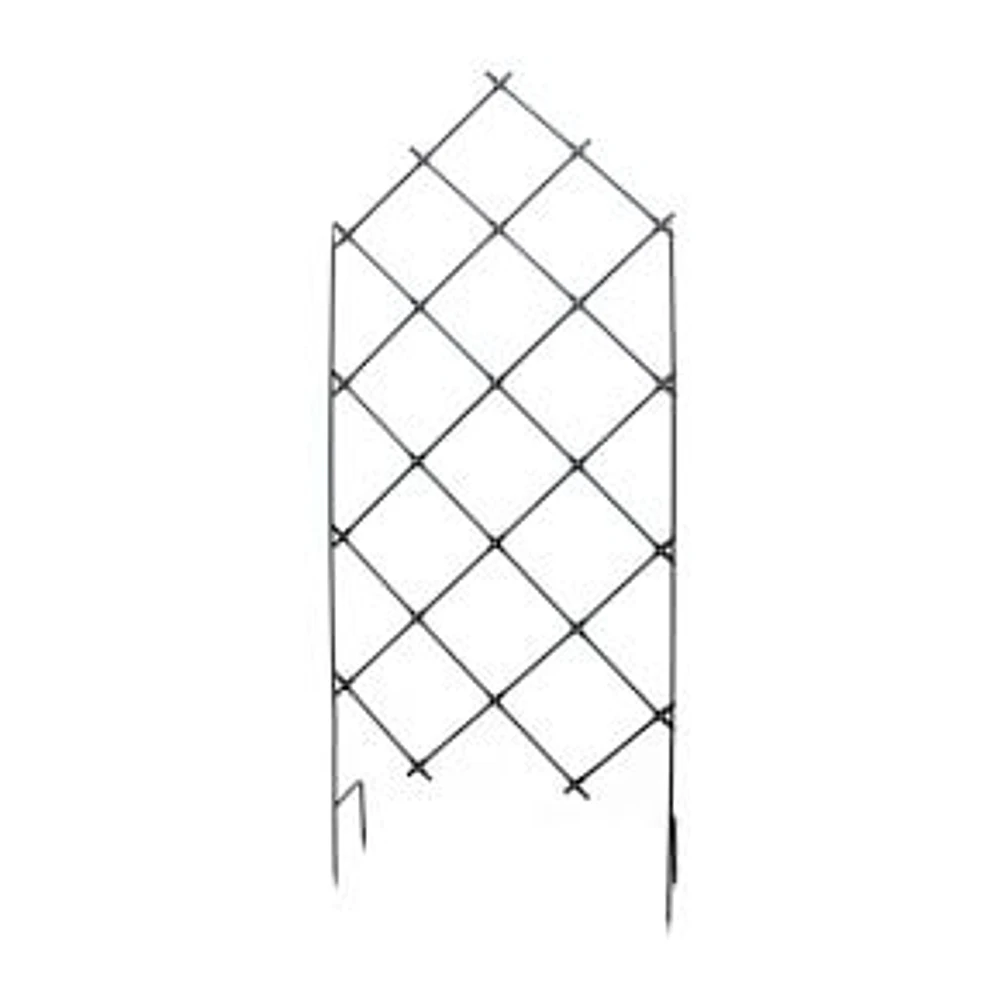 Lattice Trellis, Wrought Iron, 36''x95''x.5'', Graphite