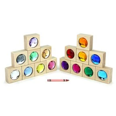 Large Gem Block Collection w/ Tray, WE Kids