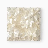 Capiz Wall Art, Faceted Square