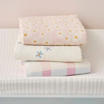 Daisy Swaddle Set, Multi, Set Of 3