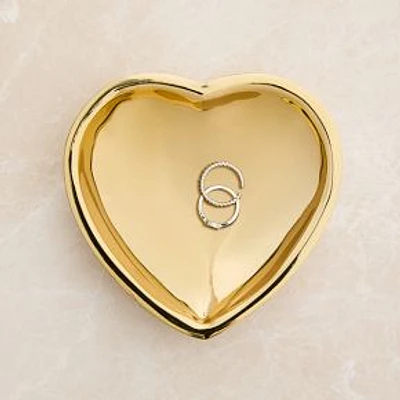 Heart Trinket Tray, Brass