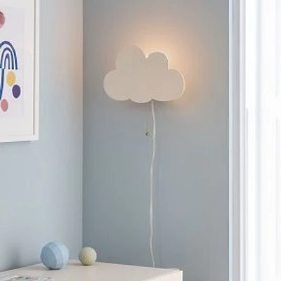 Cloud Character Sconce, Multi, 6.5x11.5