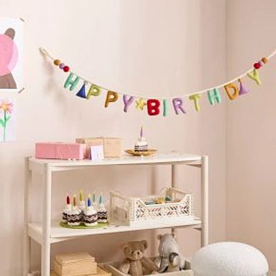 Felt Birthday Word Garland