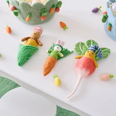 Buddies Napping In Veggies, Set Of 3