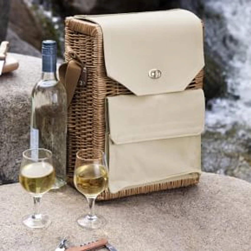 Natural Canvas Country Wine Bag