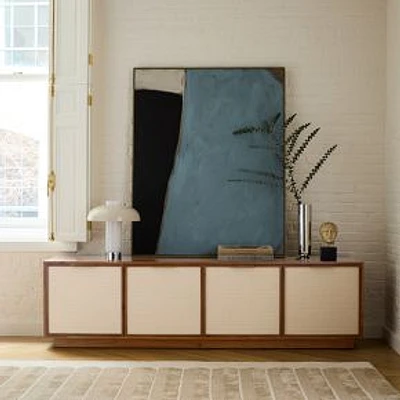 Douglas 80" Media Console, Cool Walnut/Tatami