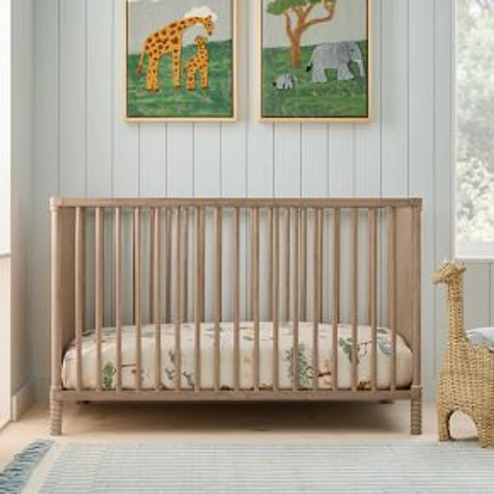 Gwyn Convertible Crib, Crib, Oak Veneer, Hudson