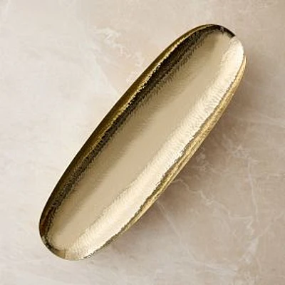 Hammered Metal Baguette Tray