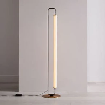 Linear Floor Lamp Burnished Bronze  (58")