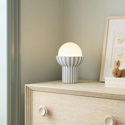 Striped Ceramic Table Lamp