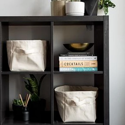 Steele Canvas Cotton Storage Bin, Natural, Small