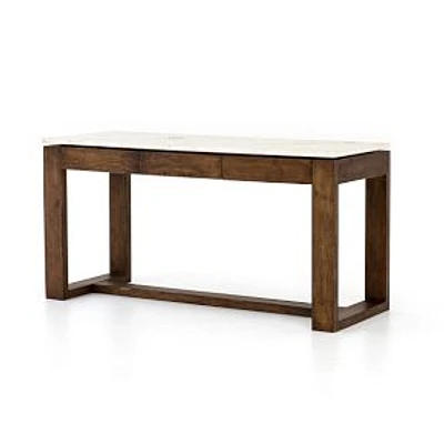 Camie Kitchen Island, Light Tanner Brown Acacia-Counter