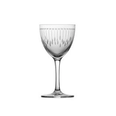 Schott Zwiesel Vanity Etched Nick and Nora Glass, Set of 6