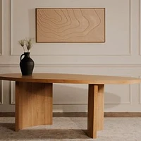 Phineas Dining Table, 86", Natural