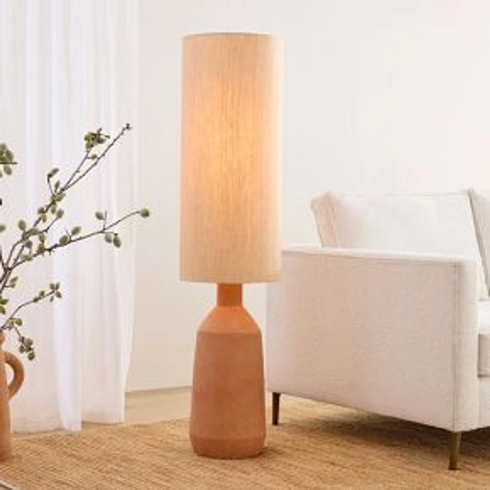 Brynn Terracotta Floor Lamp, Terracotta