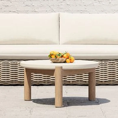 Cusco Outdoor 32" Concrete Coffee Table, Reef