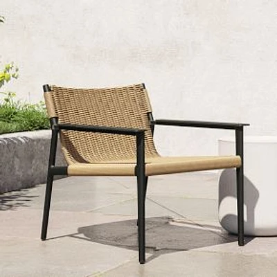 Ventura Outdoor Lounge Chair, Natural, Dark Bronze