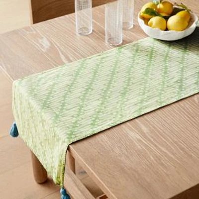Rhode Lotus Table Runner, Delphinium Blue