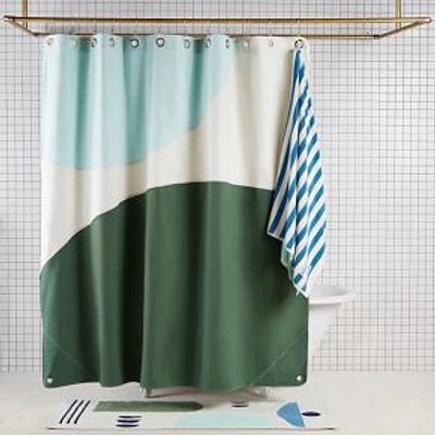 Half Moon Shower Curtain, Pine