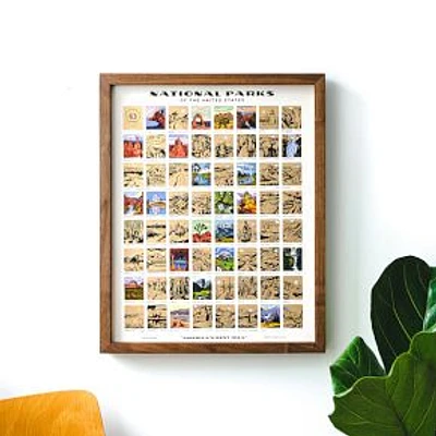 National Parks Scratch-Off Print