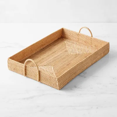 Rattan and Acrylic Tray