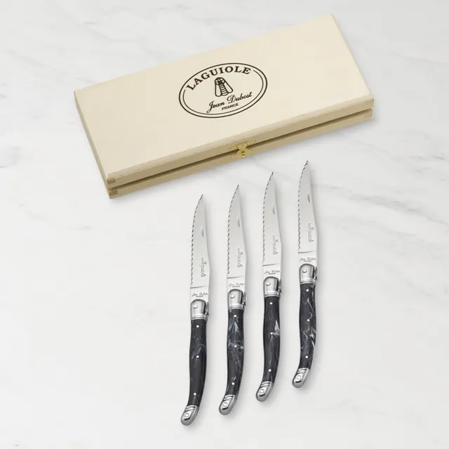 Williams Sonoma Schmidt Brothers Heritage Knives Steak Knives with Case,  Set of 4
