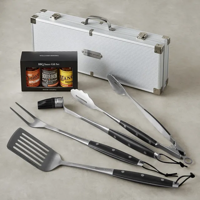 Williams Sonoma Walnut Grill Tool, Set of 3, Grill Tools