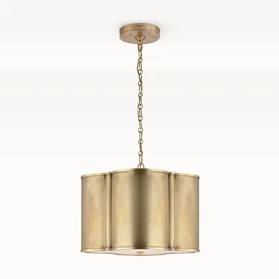 Emory Pendant, Natural Brass