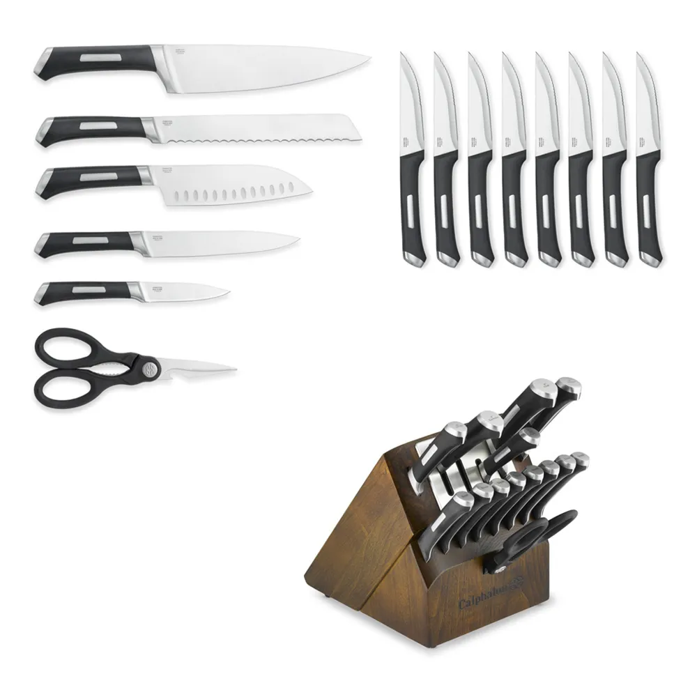 Calphalon Contemporary Self-Sharpening 20-Piece Knife Block Set with  SharpIN Technology