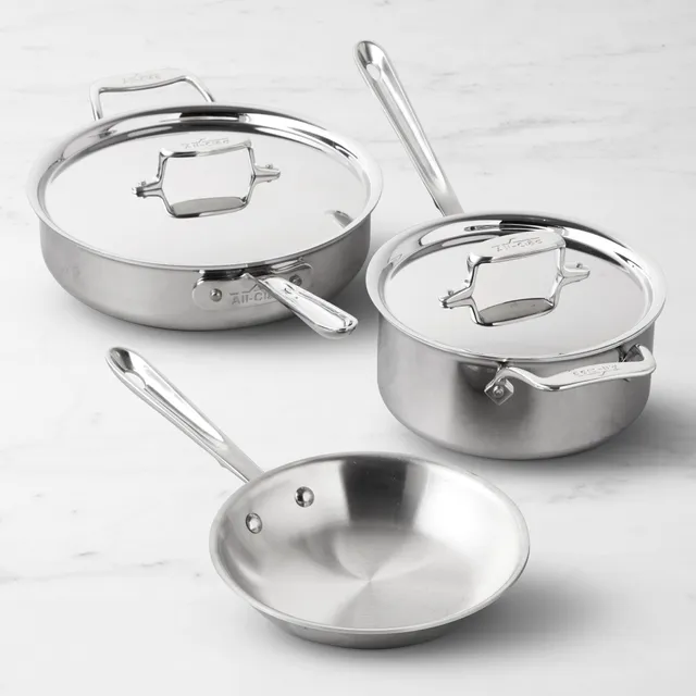 Williams Sonoma All-Clad d5 Brushed Stainless-Steel 7-Piece Cookware Set