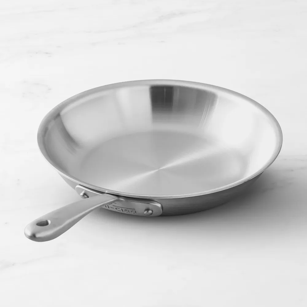 All-Clad D5 Induction Cookware: 12 Skillet, Brushed S/S